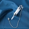 Natural Quartz Crystal Chips Wishing Bottle Dowsing Pendulum Big Pendants, with Platinum Plated Meatl Findings, 270mm