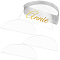 Acrylic Blank Place Card, Table Number Card, Half Round, 45x90x1mm