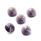 Glass Rhinestone Charms, Faceted, Cone, Amethyst, 10x5mm, Hole: 0.8mm