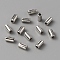 ABS Plastic Beads, for Bracelet Necklace, Clothes Accessories, Column, Platinum Plated, 6x3mm, Hole: 1.6mm, 1000pcs/bag