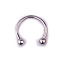 303 Stainless Steel Circular/Horseshoe Barbell Nose RingS, Nose Piercing Jewelry for Women, Stainless Steel Color, Inner Diameter: 12mm, Pin: 1.2mm, 17 Gauge