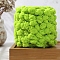 Coarse Polyester Ball Yarn, for DIY Material Blanket Cushion, Yellow Green, 13~29mm, about 43.74 Yards(40m)/Skein