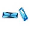 Faceted Rectangle Glass Pointed Back Rhinestone Cabochons RGLA-A014-5x15mm-S07-2