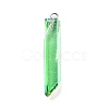 Electroplated Natural Quartz Pendants G-P315-B01-P-2