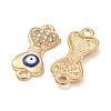 Alloy Blue Enamel Connector Charms ENAM-S003-02J-2