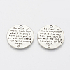 Tibetan Style Alloy Quote Pendants for Teachers' Day X-TIBE-Q085-05AS-LF-1
