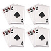 CHGCRAFT 4Pcs Playing Card Enamel Brooch JEWB-CA0001-47-1