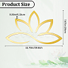 Lotus Acrylic Mirror Wall Stickers OACR-WH0032-04C-2