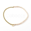 Brass Enamel Curb Chain Necklaces NJEW-JN03482-2