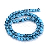 Synthetic Turquoise Beads Strands G-E266-09A-02-2
