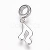 304 Stainless Steel European Dangle Charms OPDL-G006-37AS-2