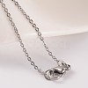 Tarnish Resistant 304 Stainless Steel Cable Chain Necklaces NJEW-JN01526-03-4