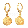 Brass Huggie Hoop Earring X-EJEW-JE04211-02-2