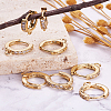 Eco-Friendly Brass Earring Hoops Findings KK-TA0007-40-20