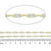 Rack Plating Brass Chains Micro Pave Cubic Zirconia AJEW-Q150-07G-02-2