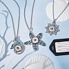 SUNNYCLUE DIY Ocean Theme Snap Necklace Making Kit DIY-SC0021-48-4