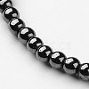 Synthetic Hematite Stretch Bracelets BJEW-P0131-011-2