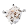 Shell Open Cuff Ring for Women RJEW-Z047-01P-01-2