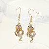 Snake Alloy Dangle Earrings PW-WG93261-01-2