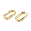 Rack Plating Brass Imitation Round Beading Links Rings KK-G416-55G-2