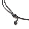 Natural Tiger Eye Bullet Pendant Necklace with Waxed Cords for Women NJEW-M196-02A-3