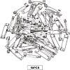 Unicraftale 304 Stainless Steel Pin Brooch Back Bar Findings STAS-UN0009-18P-2