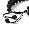 Men's 3-strand Braided Bead Bracelet BJEW-JB06960-01-6