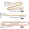 Gorgecraft 3Pcs 3Styles Bag Strap Chains FIND-GF0001-68-2