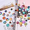 280Pcs 4 Styles Flat Back Glass Cabochons sgGGLA-SZ0001-32-6