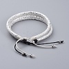 (Jewelry Parties Factory Sale)PU Leather Cords Braided Bead Bracelets BJEW-JB04923-2