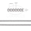 304 Stainless Steel Curb Chains CHS-R008-01-2