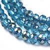Electroplate Glass Faceted Rondelle Beads Strands EGLA-D020-3x2mm-43-3