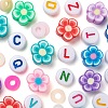 50Pcs Handmade Polymer Clay Flower Plum Blossom Beads DIY-FS0001-55-3