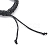 PU Leather & Waxed Cords Triple Layer Multi-strand Bracelets BJEW-G709-05B-3