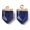 Natural Lapis Lazuli Pointed Pendants X-G-N326-34E-2