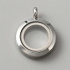 304 Stainless Steel Locket Pendants STAS-WH0027-49A-1