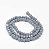 Faceted Rondelle Glass Beads Strands GLAA-I033-6mm-21-2
