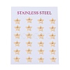 304 Stainless Steel Stud Earrings EJEW-Z012-05B-G-3