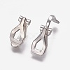 Brass Clip-on Earring Findings KK-F785-01S-2