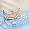 WADORN 2Pcs 2 Style Resin Imitation Pearl Crossbody Purse Straps FIND-WR0009-54-3