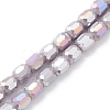 Electroplate Glass Beads Strands EGLA-K015-08H-1