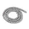 Opaque Solid Color Imitation Jade Glass Beads Strands GLAA-F029-P4mm-14-2