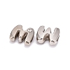 Letter Slider Beads for Watch Band Bracelet Making X-ALRI-O012-M-NR-2