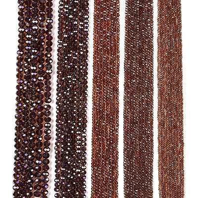 Electroplate Glass Beads Strands EGLA-A044-T8mm-B02-1