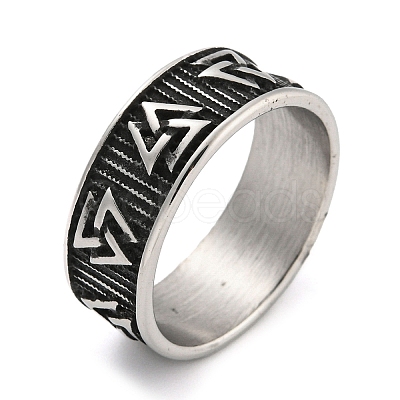 304 Stainless Steel Ring RJEW-B055-03AS-09-1