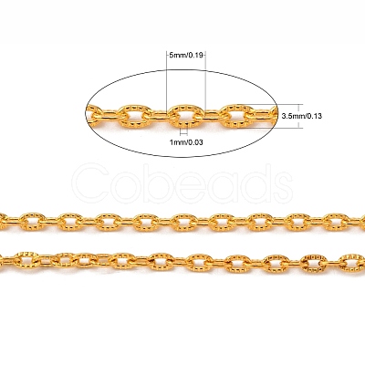 Iron Textured Cable Chains CH-S065-G-LF-1