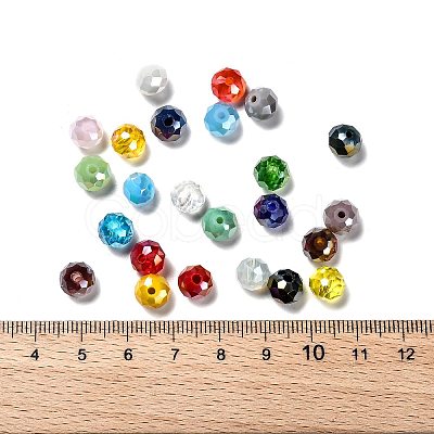 24 Colors Electroplate Glass Beads EGLA-JP0002-04B-8mm-1