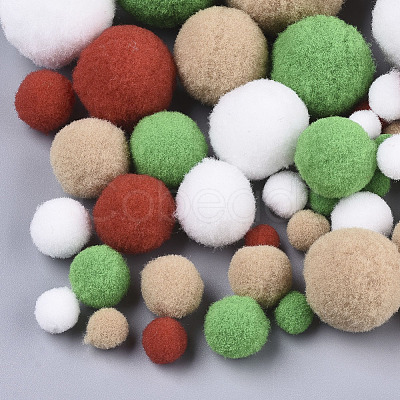 DIY Doll Craft Polyester High-elastic Pompon Ball AJEW-R093-01-D02-1