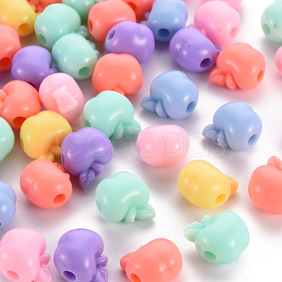 Opaque Acrylic Beads X-TACR-S154-43D-1