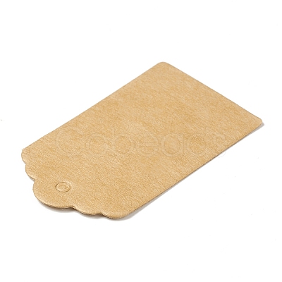 100Pcs Kraft Paper Flower Head Gift Tags CDIS-B001-01B-1